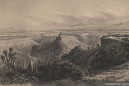 Barranca (ravine) of Santa María with the heights of mirador and the volcano of Orizava