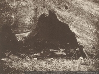 La cueva de Robinson Crusoe en Juan Fernández, ca. 1860