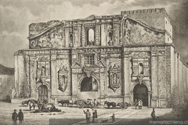 Iglesia de la Compañía después del incendio, ca. 1863