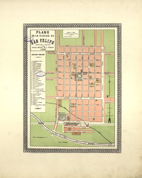 Plano de la ciudad de San Felipe, 1895