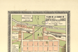 Plano de la ciudad de Santa Rosa de Los Andes, 1895