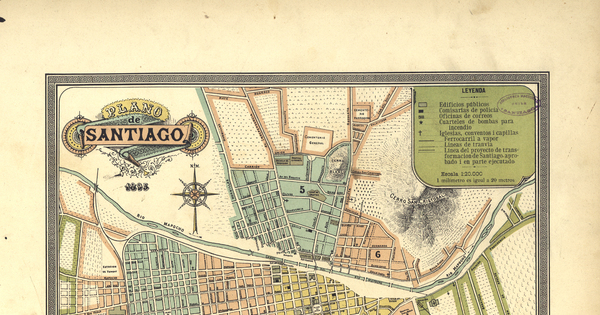Plano de Santiago, 1895