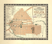 Plano de la ciudad de Talca, 1895