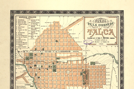 Plano de la ciudad de Talca, 1895