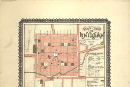 Plano de la ciudad de Chillán, 1895