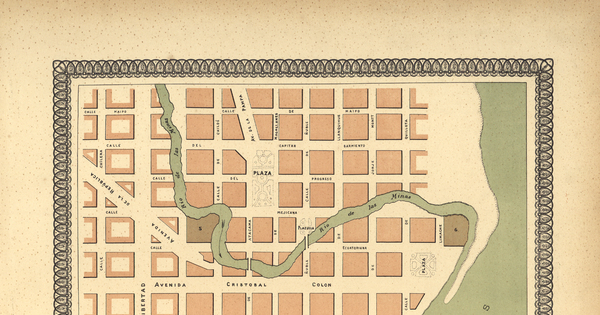 Plano de la ciudad de Punta Arenas, 1896