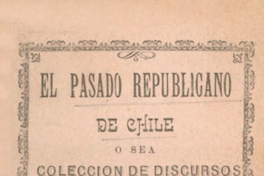 Discurso ante el Congreso Nacional de 1860