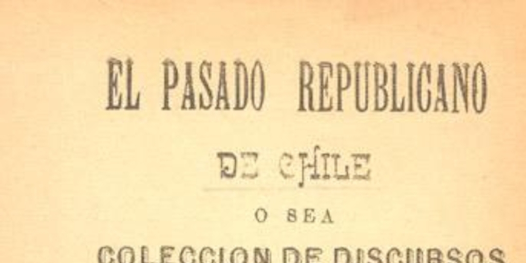 Discurso ante el Congreso Nacional de 1881