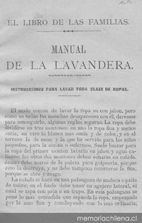 Manual de la lavandera