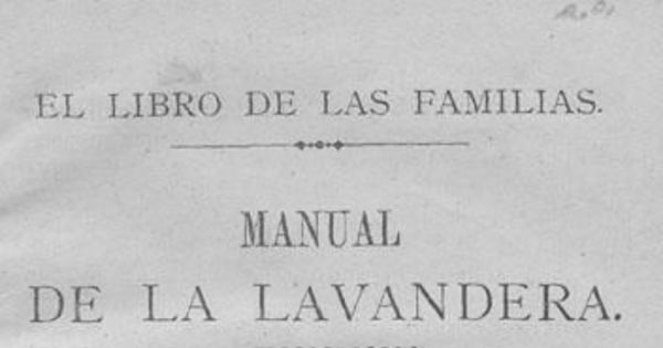 Manual de la lavandera