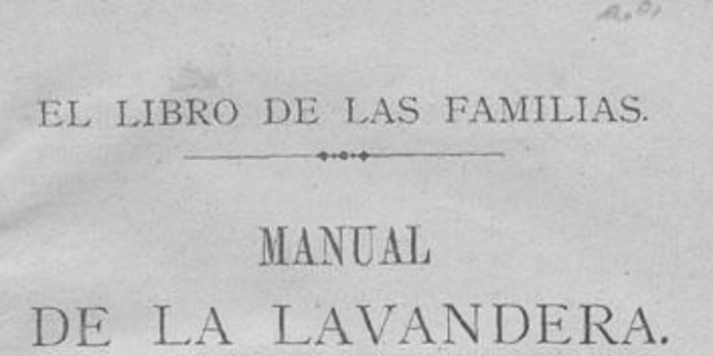 Manual de la lavandera