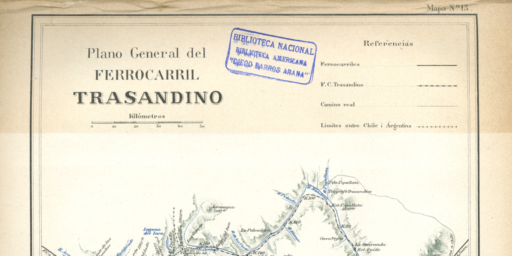 Plano general del ferrocarril trasandin