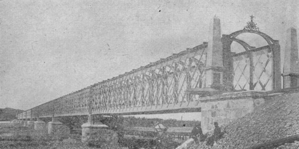 Puente sobre el río Maule, 1903