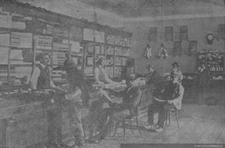 Salitrera de Tarapacá, interior de la tienda, 1903