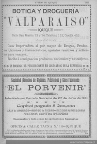 Avisos de Iquique, 1903