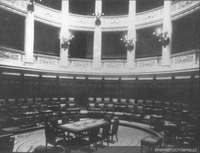 Interior de la Sala del Senado, hacia 1900