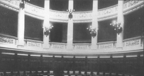 Interior de la Sala del Senado, hacia 1900