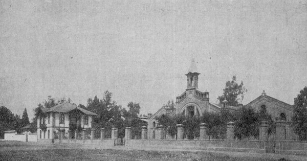 Casas de la Hacienda Subercaseaux, 1908