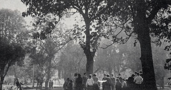 Parque del Instituto Pedagógico, actual Universidad Metropolitana de Ciencias de la Educación, 1977