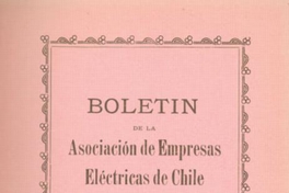 Boletín de la Asociación de Empresas Eléctricas de Chile : n° 8, 1 de noviembre de 1916