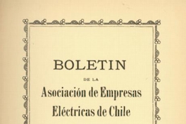 Boletín de la Asociación de Empresas Eléctricas de Chile : n° 9, 1 de diciembre de 1916