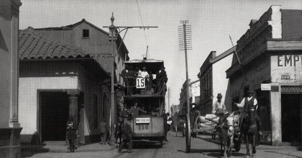 Calle Arturo Prat con Tarapacá, 1920