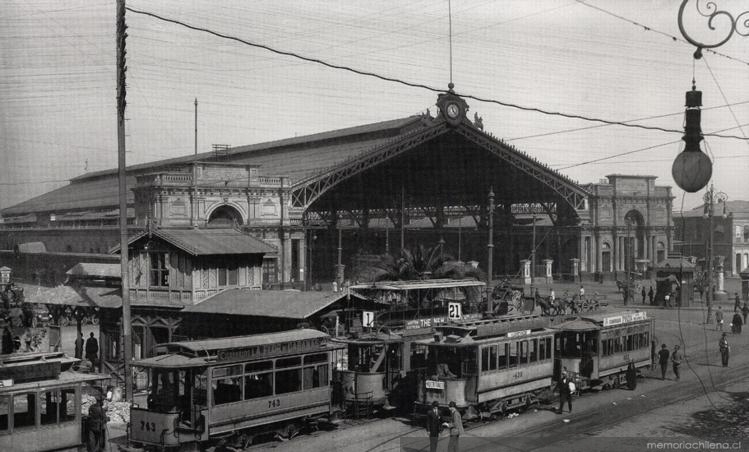 Estación Central y Plaza Argentina, 1920