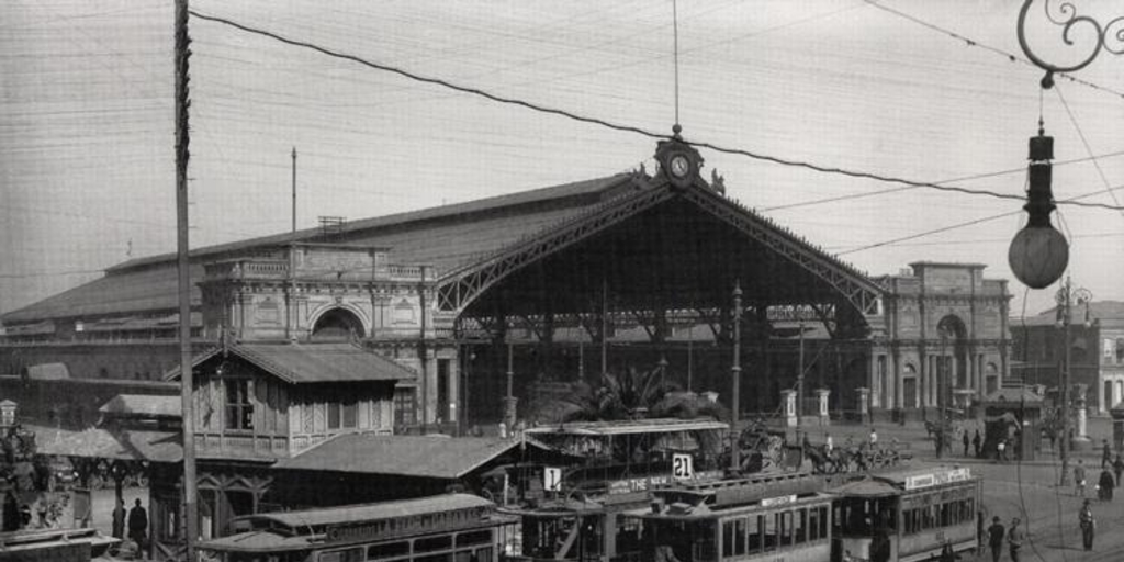 Estación Central y Plaza Argentina, 1920