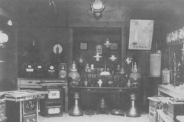 Salón de venta de artefactos a gas de Gasco, 1915