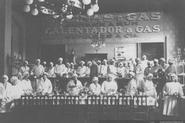 Curso de cocina para promocionar las cocinas a gas, 1923