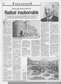 Radical insobornable : Valentín Letelier Madariaga (1852-1919)