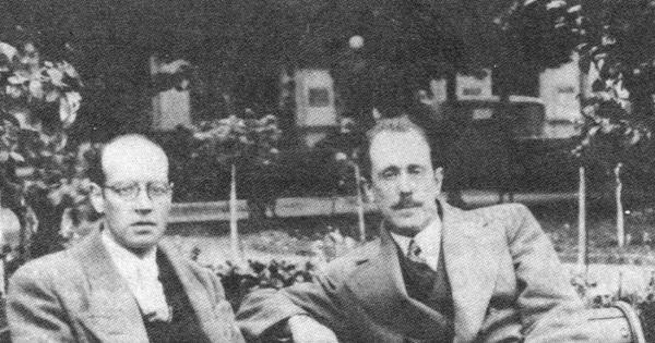 Guillermo Feliú Cruz con Mariano Latorre, 1930