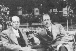 Guillermo Feliú Cruz con Mariano Latorre, 1930