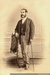 Guillermo Feliú Gana, padre de Guillermo Feliú Cruz, hacia 1895