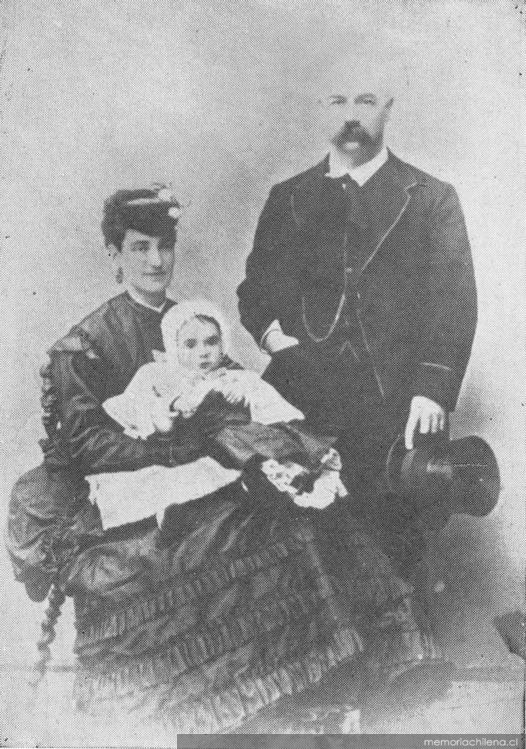 Vicuña Mackenna y familia hacia 1870