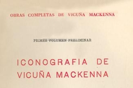 Iconografía de Vicuña Mackenna