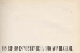 Descripción estadística de la Provincia de Chiloé