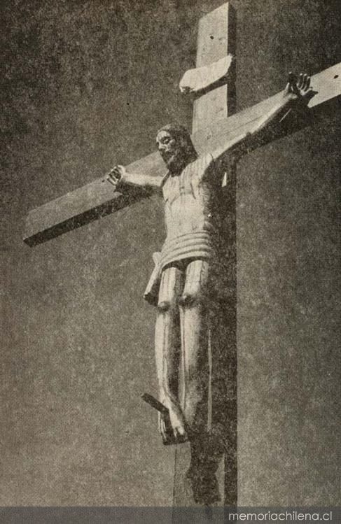Cristo crucificado de la Iglesia de Achao en Chiloé