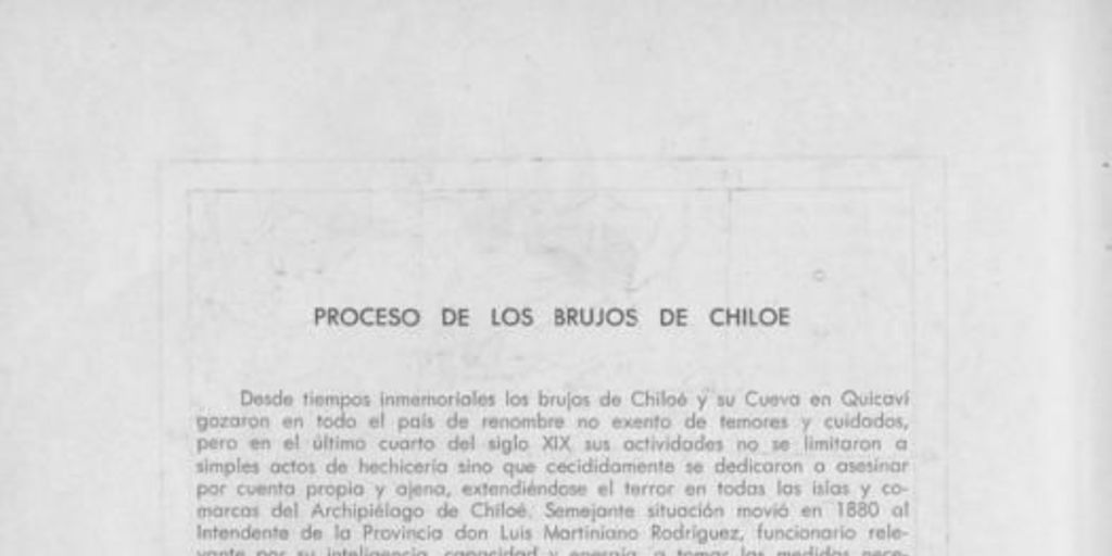 Proceso a los brujos de Chiloé