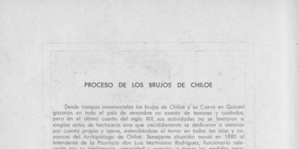 Proceso a los brujos de Chiloé