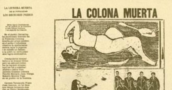 La colona muerta de treinta puñaladas