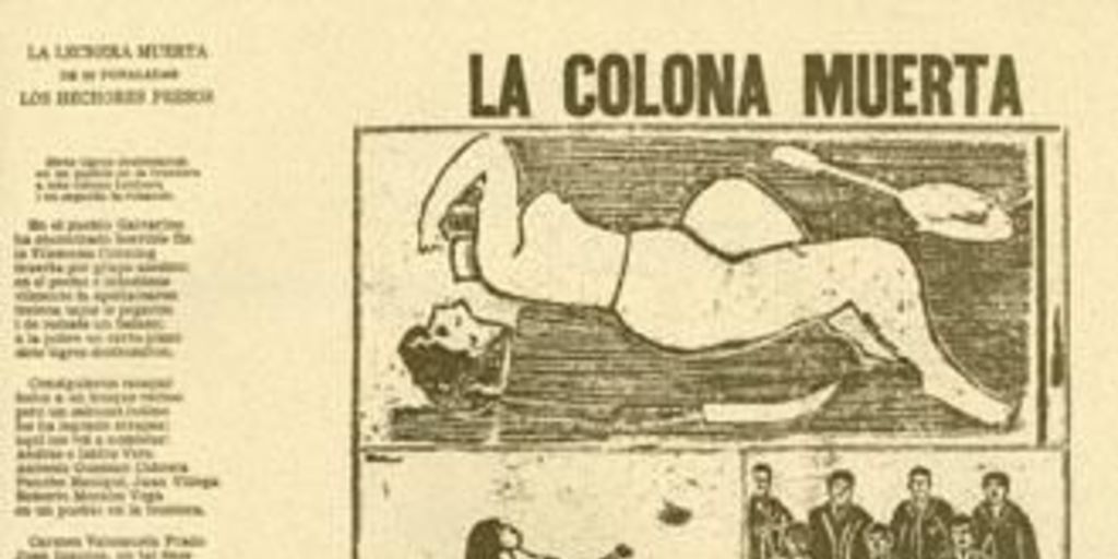 La colona muerta de treinta puñaladas