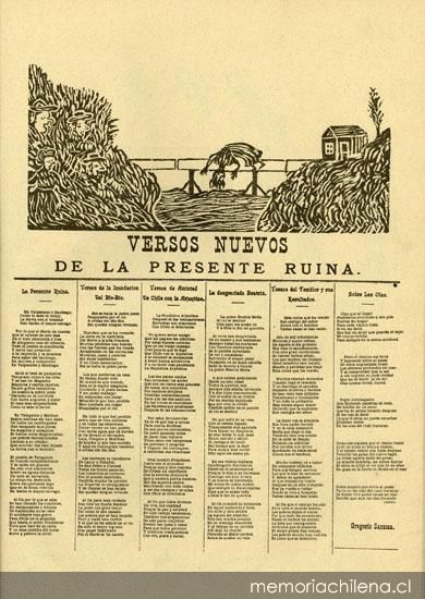 Versos nuevos de la presente ruina