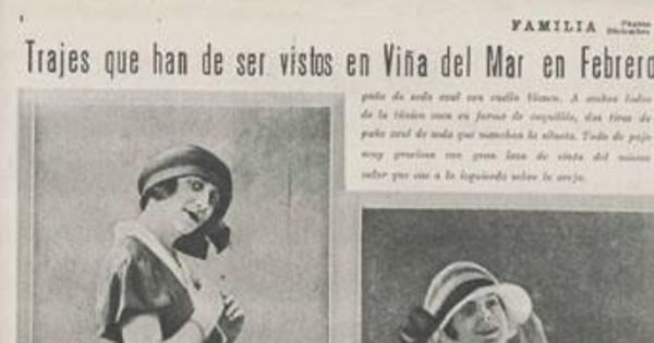 Trajes que han de ser vistos en Viña del Mar en febrero