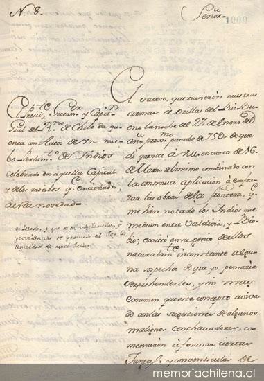 Carta del gobernador Manuel de Amat y Junient, 22 de abril de 1766