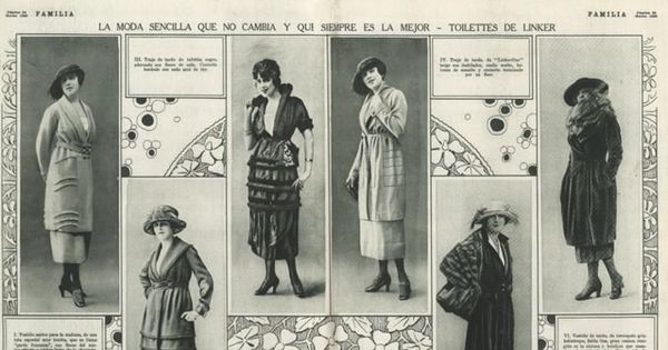 La moda sencilla que no cambia, 1920