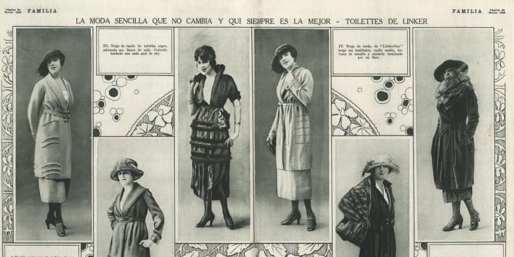 La moda sencilla que no cambia, 1920