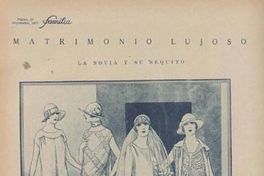 Matrimonio lujoso: la novia y su séquito