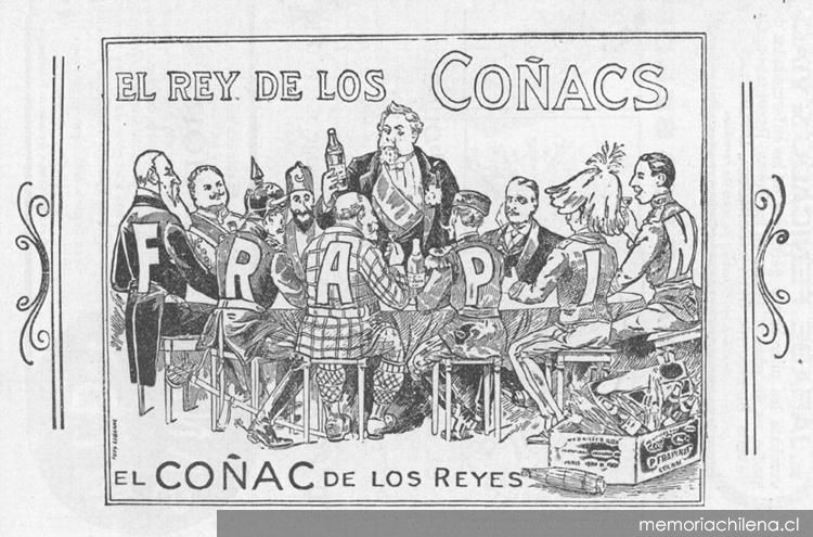 Aviso publicitario de Coñac, 1907