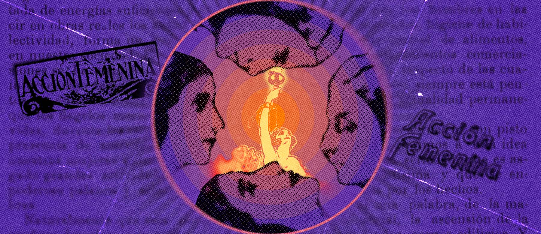 Composición digital para el minisitio "Primeras organizaciones feministas en Chile (1887-1935)" Composición digital para el minisitio "Primeras organizaciones feministas en Chile (1887-1935)"